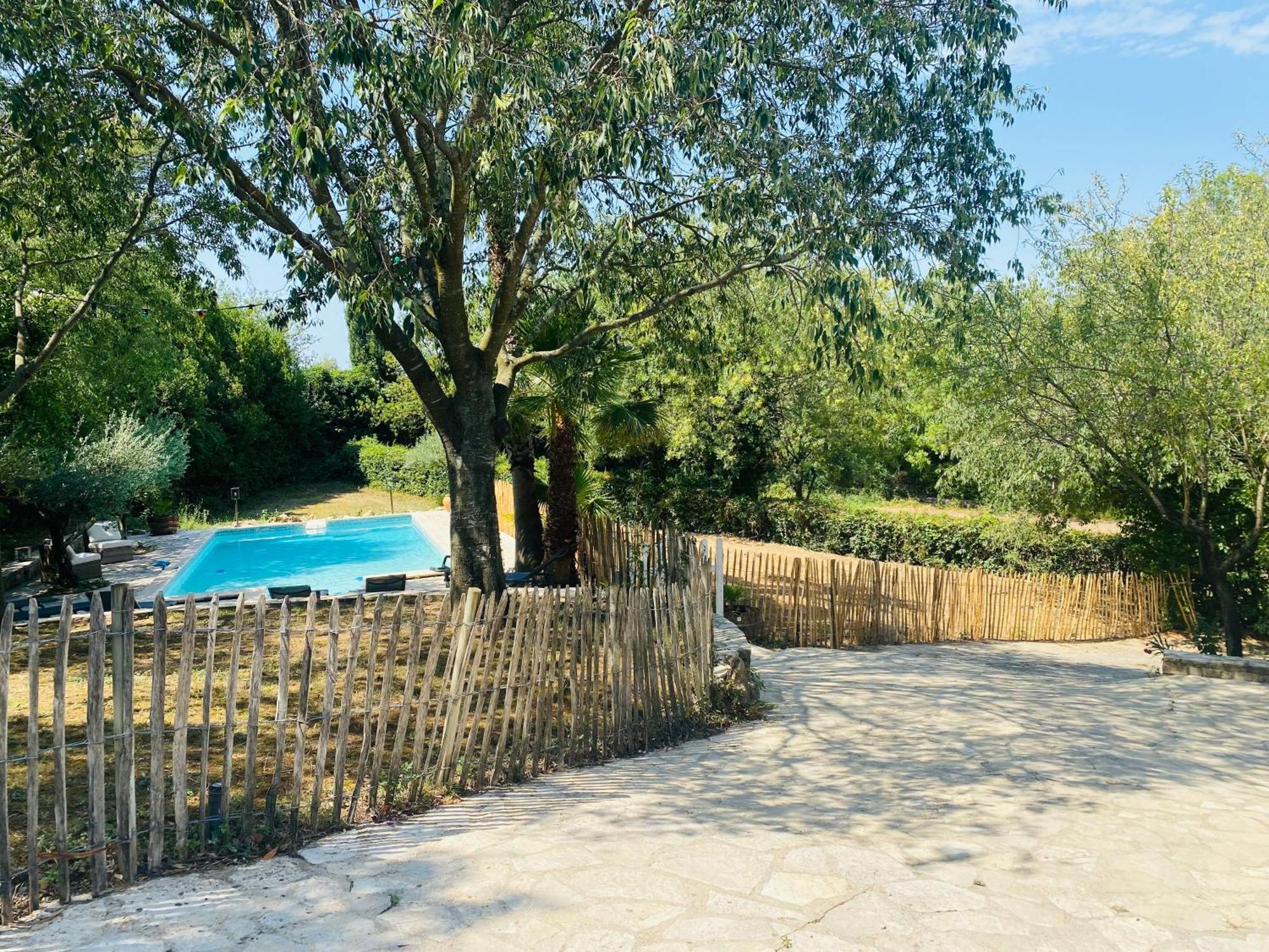 Magnifique Villa Typique Du Sud Avec Piscine Privee Et Jardin Mediterraneen Saint-Vincent-de-Barbeyrargues Exterior photo