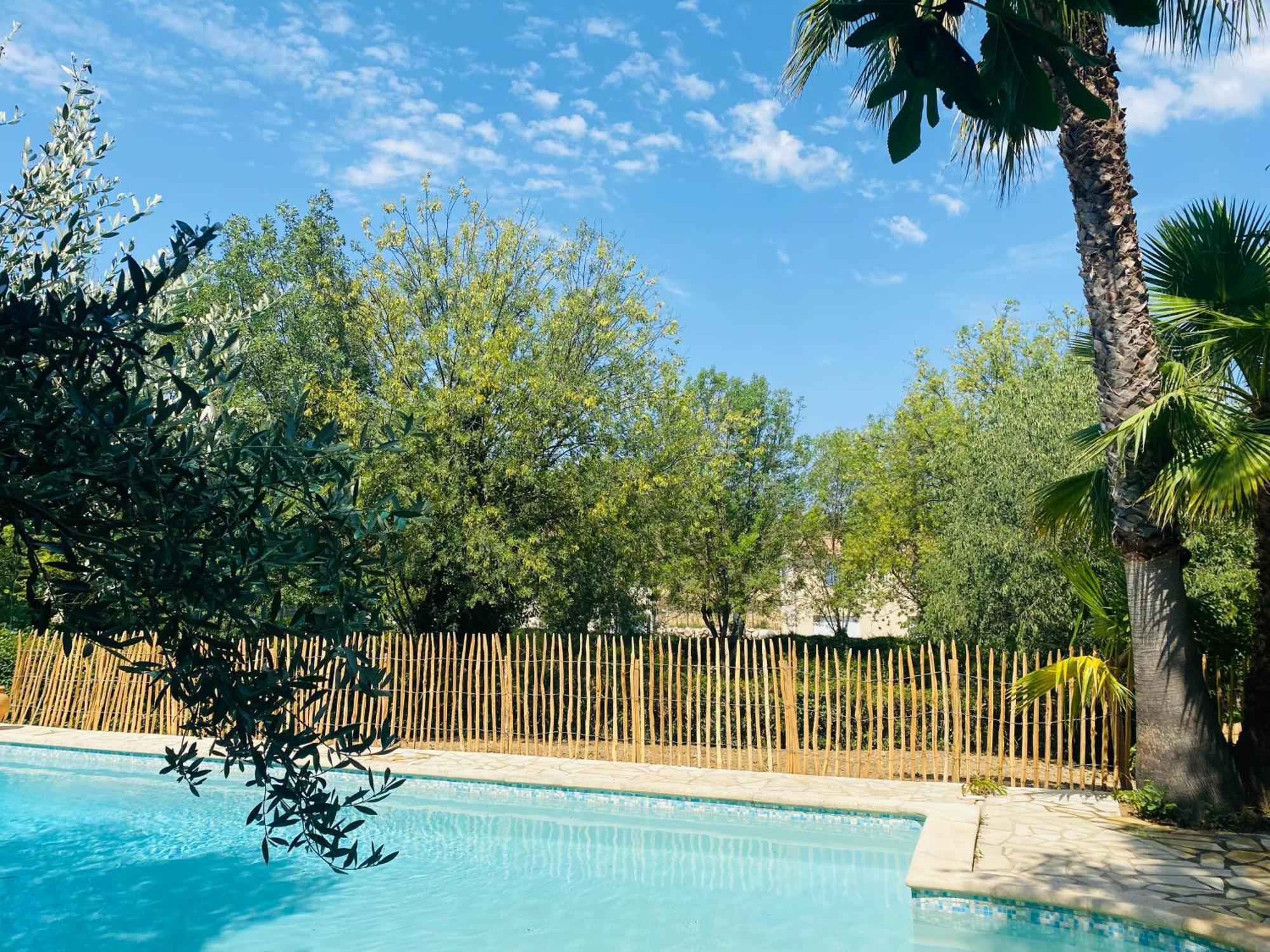 Magnifique Villa Typique Du Sud Avec Piscine Privee Et Jardin Mediterraneen Saint-Vincent-de-Barbeyrargues Exterior photo
